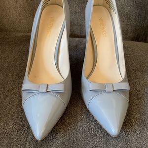 Nine West Grey Leather Heels